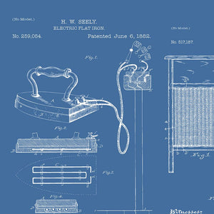 Press On Wide Back Clothing Care Blue by J. Wecker Frisch