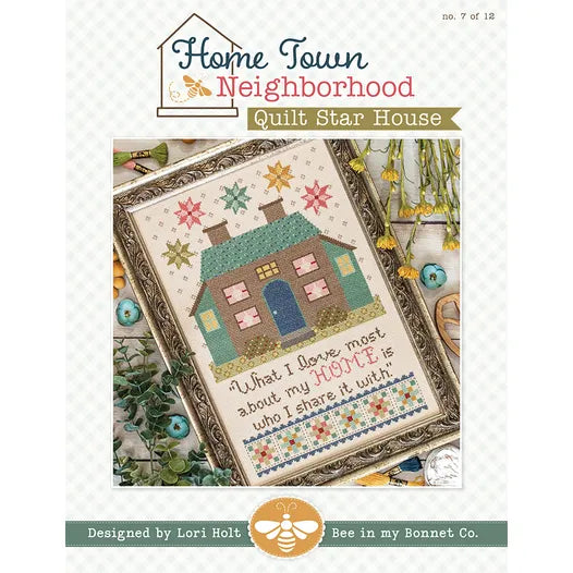 Home Town Neighborhood Quilt Star House by Lori Holt