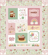 Baby Girl Cute as a Button Panel Boxed Quilt Kit by Lori Whitlock