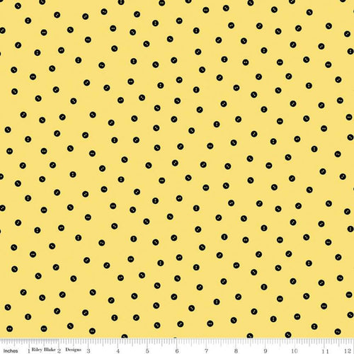 Best of She Who Sews - Baby Button Toss Yellow by J. Wecker Frisch