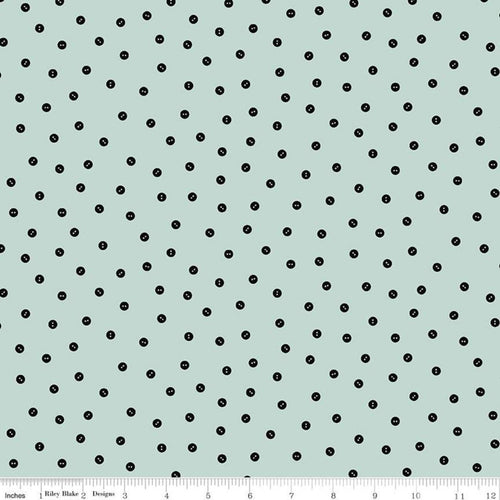 Best of She Who Sews - Baby Button Toss Aqua by J. Wecker Frisch