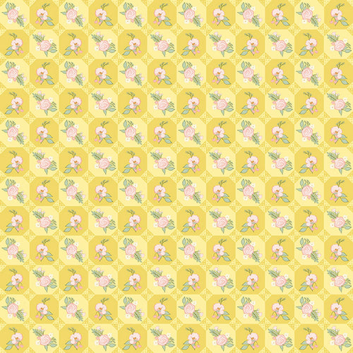 Reflections - Vintage Linen Yellow by Lauren Brewer