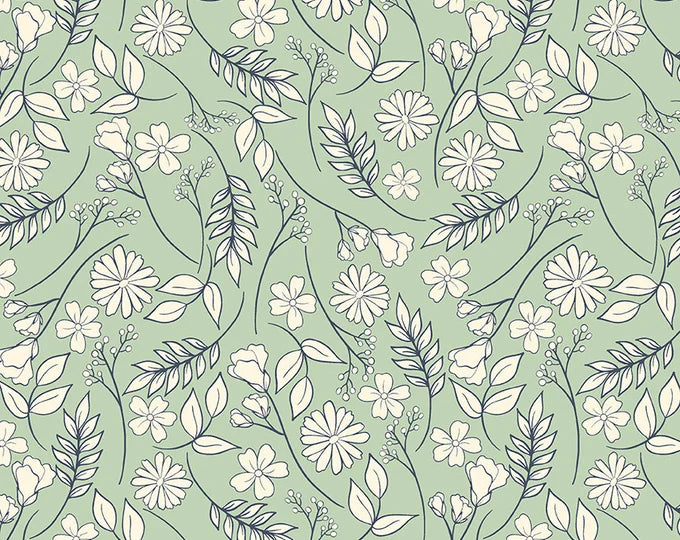 Reflections - Flower Sea Foam by Lauren Brewer