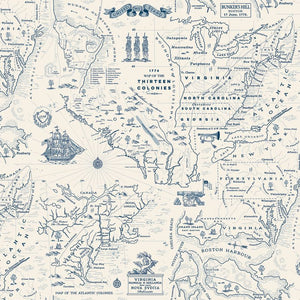 COMING SOON - Independence Colonial Map Cream by The RBD Designers