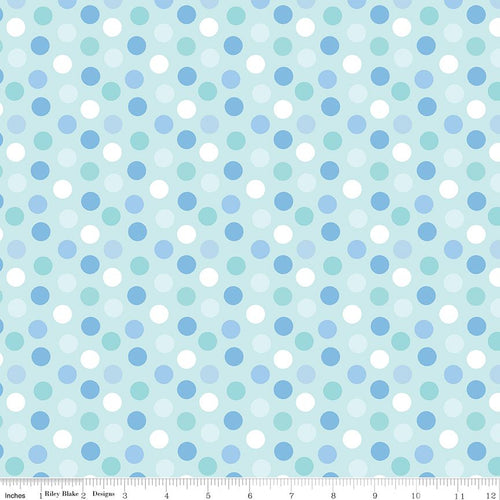 Special Delivery Dots Blue by Doodlebug Design Inc.