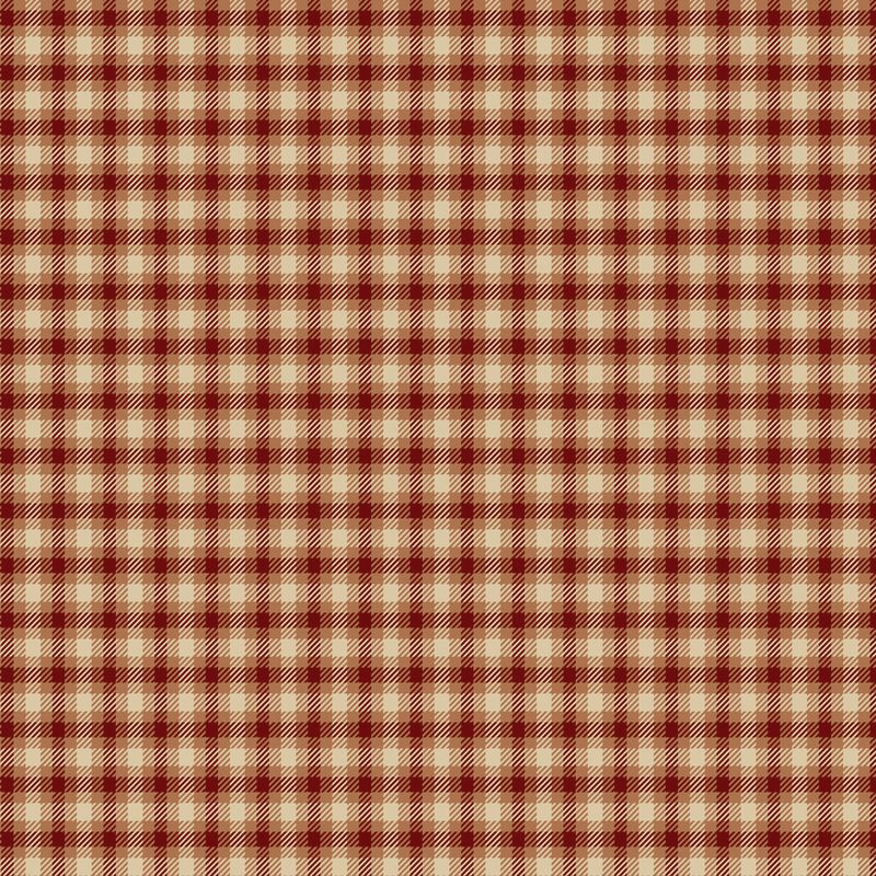 Plaid-Venture Club Scout Mahogany by The RBD Designers