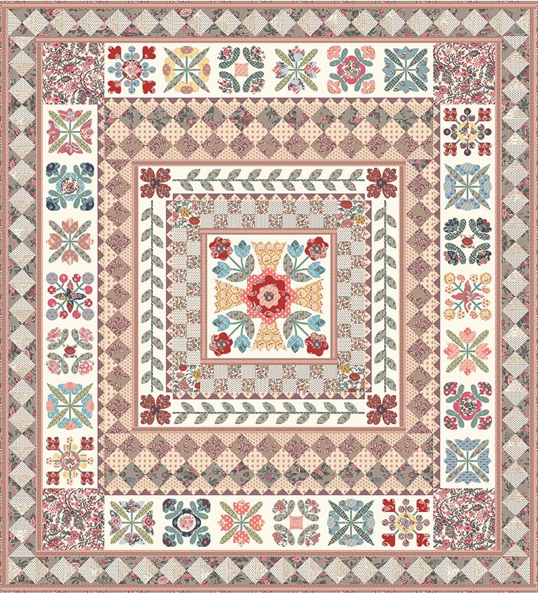 RESERVATION - Emma Jane Austen 250TH Anniversary BOM Quilt Kit by Jane Austen's House