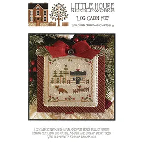 Log Cabin Christmas Chart No 3 - Log Cabin Fox by Little House Needleworks