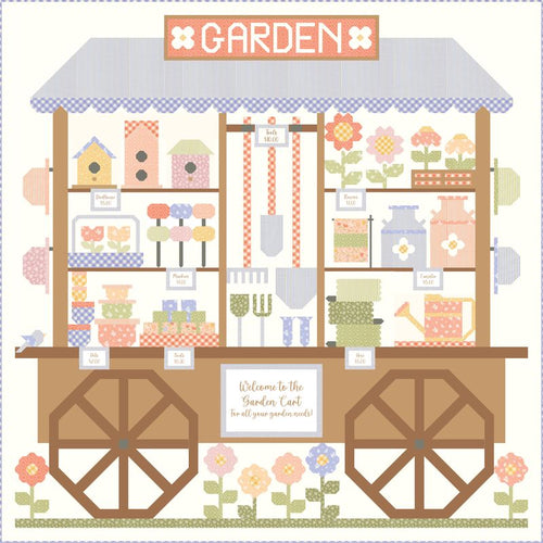 RESERVATION - Pastel Prairie Garden Cart BOM by Heather Briggs