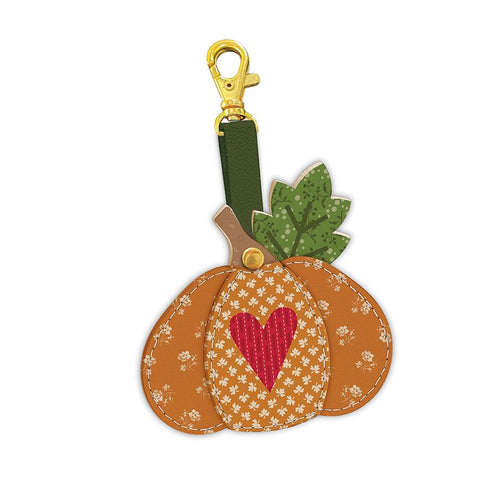 COMING SOON - Baked with Love Pumpkin Leather Charm by Lori Holt