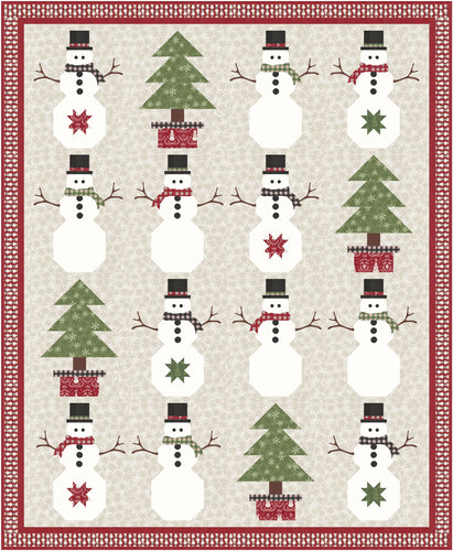 RESERVATION - Winter Friends Line Dancing Quilt Kit by Deb Strain