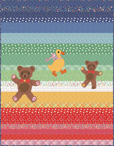 RESERVATION - Simple Pleasures Bear Hug Quilt Kit by American Jane