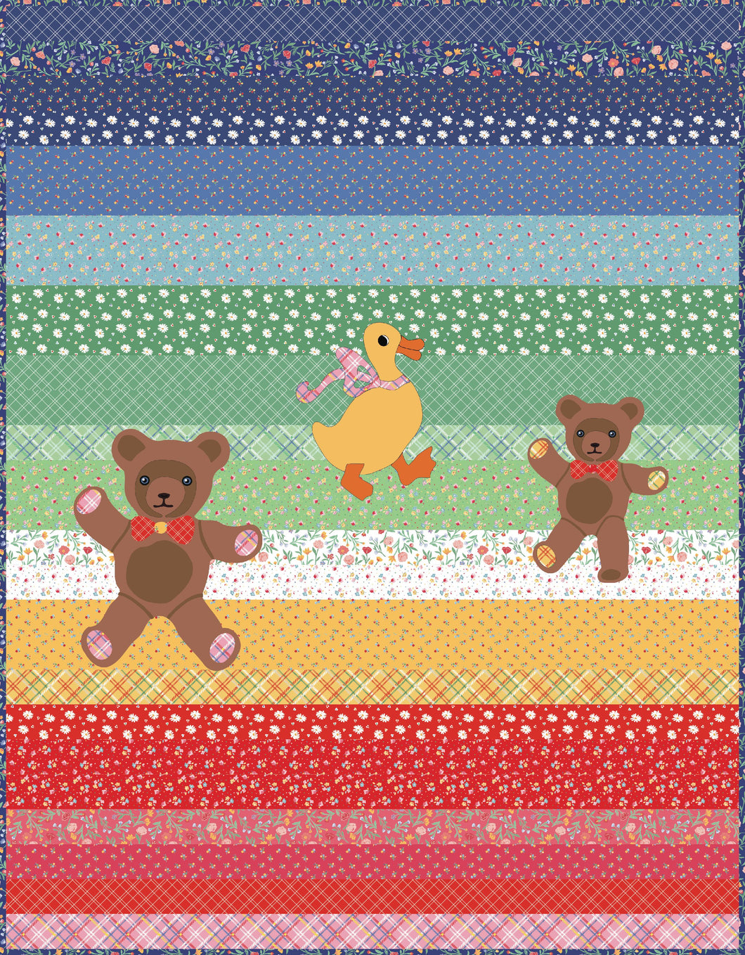 RESERVATION - Simple Pleasures Bear Hug Quilt Kit by American Jane