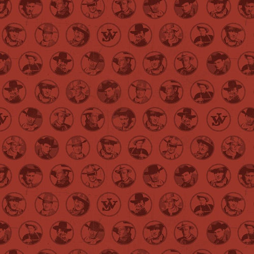 John Wayne American West Circle Red by The RBD Designers