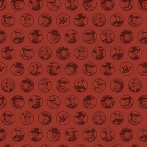 John Wayne American West Circle Red by The RBD Designers
