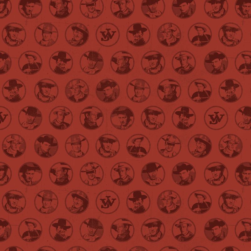 John Wayne American West Circle Red by The RBD Designers