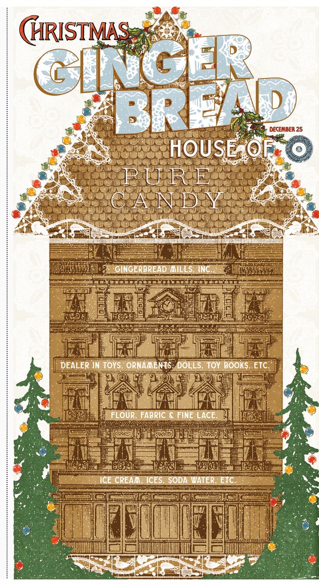 RESERVATION - Gingerbread House Panel by J. Wecker Frisch