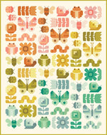 RESERVATION - Popcorn Busy Backyard Boxed Quilt Kit by Elizabeth Hartman