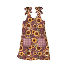 Load image into Gallery viewer, RESERVATION - Harvest on the Prairie Sunflower Pinafore Home Dec Panel Wine by Modern Prairie