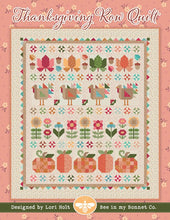 Load image into Gallery viewer, Thanksgiving Row Quilt Pattern by Lori Holt