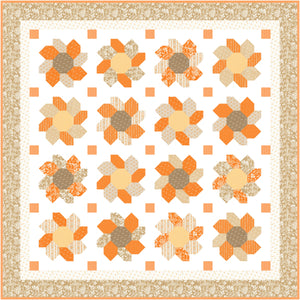 RESERVATION - Agatha Road Sunflowers Quilt Kit by Fig Tree & Co