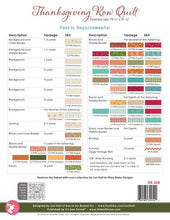 Load image into Gallery viewer, Thanksgiving Row Quilt Pattern by Lori Holt