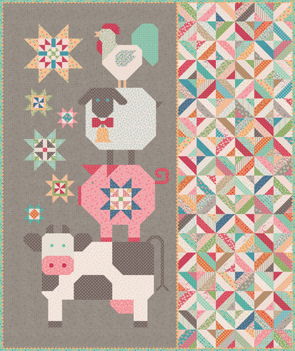 RESERVATION - Farmer's Daughter Farmyard Friends Quilt Kit by Lori Holt