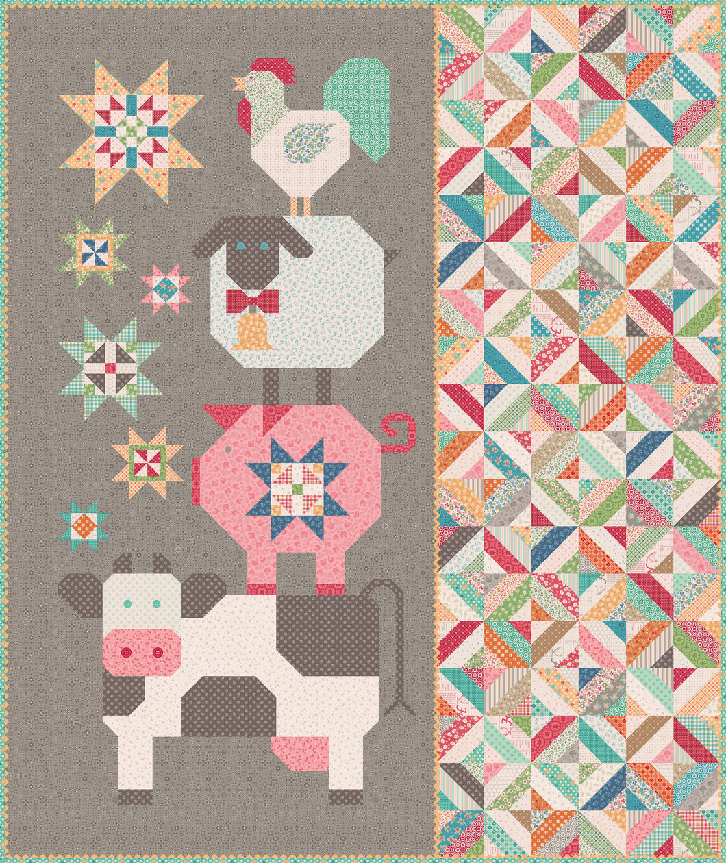 RESERVATION - Farmer's Daughter Farmyard Friends Quilt Kit by Lori Holt