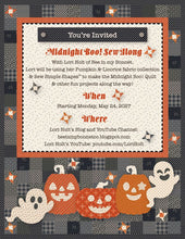 Load image into Gallery viewer, RESERVATION - Pumpkin and Licorice Midnight Boo! Sew Along Quilt Kit by Lori Holt