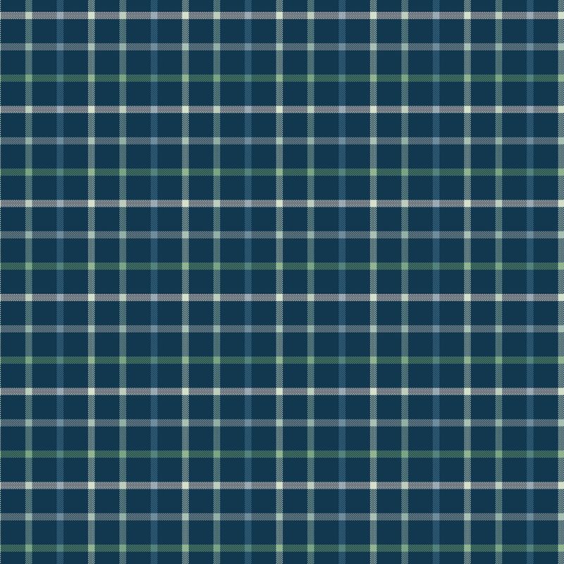 Plaid-Venture Club Camper Navy by The RBD Designers