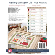 Load image into Gallery viewer, The Quilting Bee Cross Stitch Club - Pins and Pincushions by Lori Holt