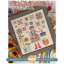 Load image into Gallery viewer, The Quilted Farm Girl Cross Stitch by Lori Holt