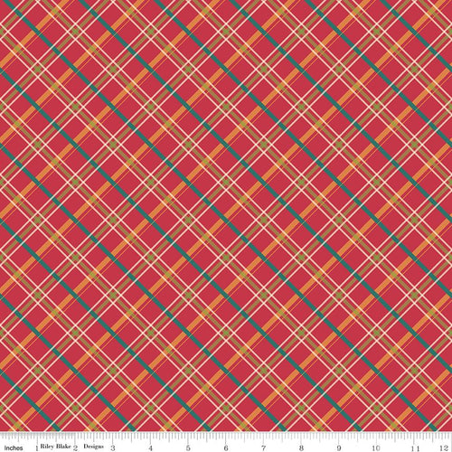 Autumn Afternoon - Plaid Berry by Heather Peterson
