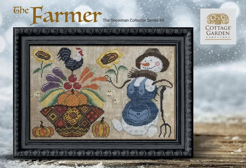 Snowman Collector Series The Farmer by Cottage Garden Samplings