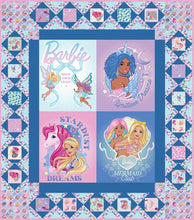 Load image into Gallery viewer, RESERVATION - Barbie Fantasy Boxed Panel Quilt Kit by Mattel