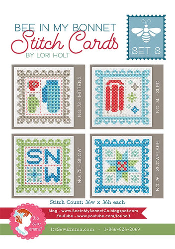 Bee In My Bonnet Stitch Cards - Set S by Lori Holt
