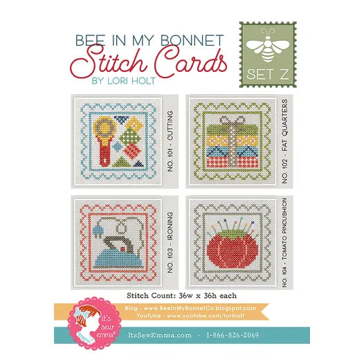 Bee in My Bonnet Stitch Cards - Set Z by Lori Holt