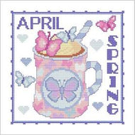 A Year of Mugs - April by Cross Stitch Wonders