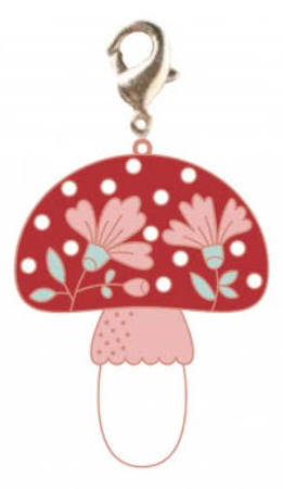 Mushroom Zipper Pull Charm by Poppie Cotton