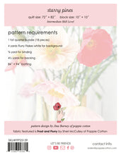 Load image into Gallery viewer, Starry Pines Quilt Pattern by Jina Barney of Poppie Cotton