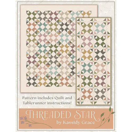 Threaded Star Quilt and Tablerunner Pattern by Kassidy Grace