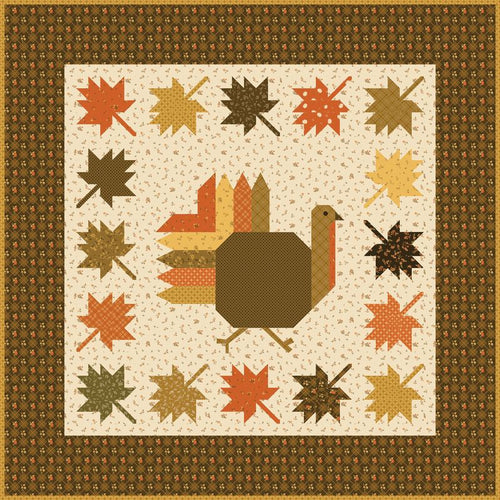 RESERVATION - Bountiful Autumn Hues Quilt Kit by Sandy Gervais