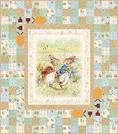 Peter Rabbit and Benjamin Bunny Peter's Garden Adventures Boxed Quilt Kit by Beatrix Potter