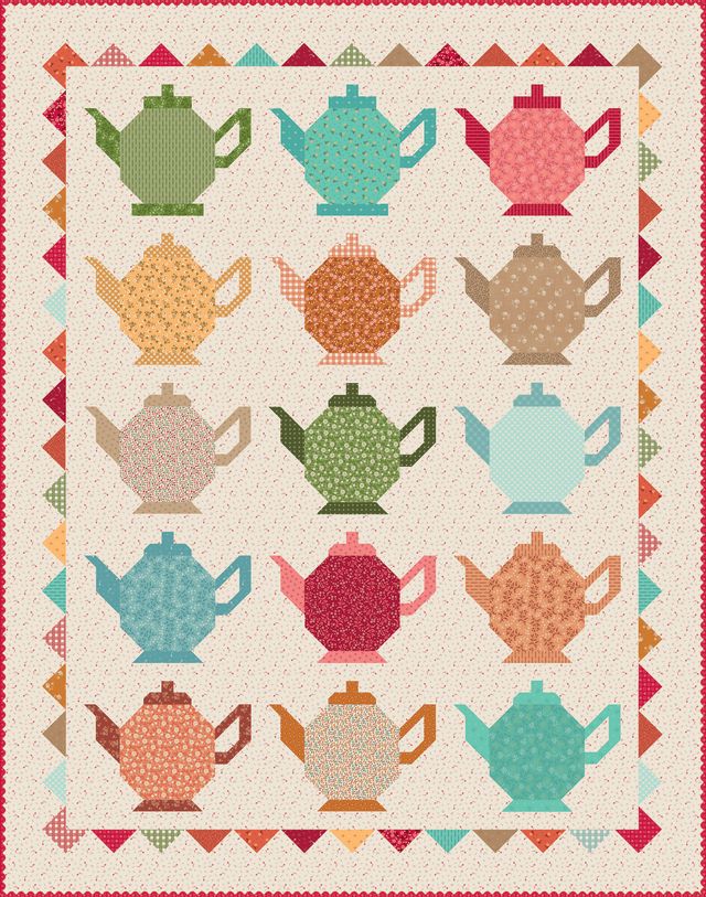 RESERVATION - Baked With Love Granny's Teapot Quilt Kit by Lori Holt