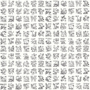 COMING SOON - Sew America State Birds White by J. Wecker Frisch