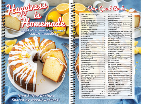 Happiness is Homemade 2024 Nashville Needlework Market Cookbook