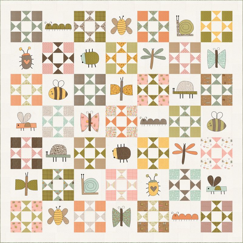 RESERVATION - Bug Collector Love Bug Boxed Quilt Kit (Bug Version) by ...