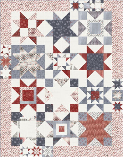 RESERVATION - Independence Day Seeing Stars Boxed Quilt Kit by Sweetwater