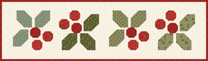 RESERVATION - Christmas Greetings Holly-Day Cheer Runner and Pillow Boxed Kit by Sandy Gervais