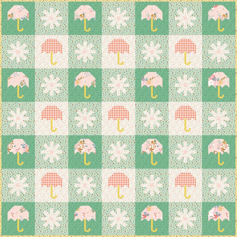 RESERVATION - Cotton Nook Chance of Rain Quilt Kit by Minki Kim